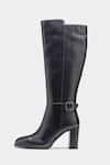 Buy_Oroh_Black Buckles Narcisa Genuine Leather Long Boots _Online