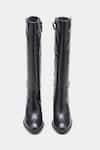 Shop_Oroh_Black Buckles Narcisa Genuine Leather Long Boots _Online