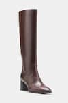 Oroh_Brown Manuela Genuine Leather Long Boots _Online_at_Aza_Fashions