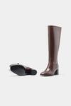 Shop_Oroh_Brown Manuela Genuine Leather Long Boots _Online_at_Aza_Fashions