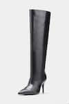 Oroh_Black Renata Genuine Leather Long Boots _Online_at_Aza_Fashions