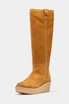 Oroh_Tan Micaela Genuine Leather Long Boots _at_Aza_Fashions