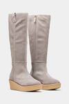 Buy_Oroh_Gray Micaela Genuine Leather Long Boots _at_Aza_Fashions