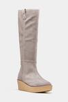 Oroh_Gray Micaela Genuine Leather Long Boots _Online_at_Aza_Fashions