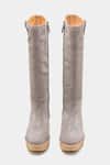 Oroh_Gray Micaela Genuine Leather Long Boots 