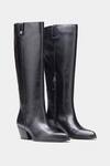 Buy_Oroh_Black Palmira Genuine Leather Long Boots _at_Aza_Fashions