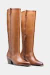 Buy_Oroh_Tan Palmira Genuine Leather Long Boots _at_Aza_Fashions
