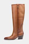 Oroh_Tan Palmira Genuine Leather Long Boots 