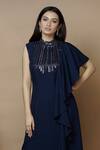 Buy_Aariyana Couture_Blue Sequins Embroidered Kurta With Pants