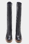 Shop_Oroh_Black Maria Genuine Leather Long Boots _Online_at_Aza_Fashions