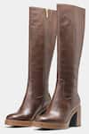 Buy_Oroh_Brown Maria Genuine Leather Long Boots _at_Aza_Fashions