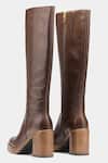 Shop_Oroh_Brown Maria Genuine Leather Long Boots _at_Aza_Fashions
