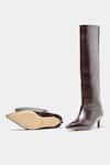 Oroh Brown Paula Pointed Toe Kitten Heel Long Boots at Aza Fashions Oroh_Brown Paula Pointed Toe Kitten Heel Long Boots _at_Aza_Fashions