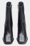 Oroh_Black Julia Genuine Leather Ankle Boots _at_Aza_Fashions