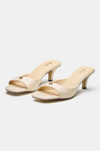 Oroh_White Buckles Barbara Open Toe Pencil Heel Sandals _Online_at_Aza_Fashions