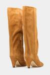 Buy_Oroh_Tan Patricia Long Boots With Kitten Heel _Online