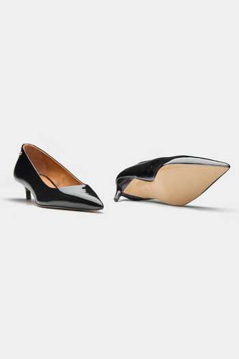 Shop_Oroh_Black Belen Pointed Toe Kitten Heel Pumps 