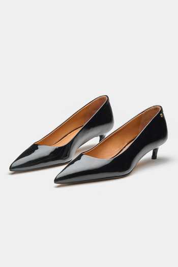 Buy_Oroh_Black Belen Pointed Toe Kitten Heel Pumps _Online