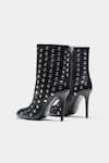 Shop_Oroh_Black Studs Eliana Studded Genuine Leather Ankle Boots _at_Aza_Fashions