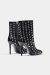 Shop_Oroh_Black Studs Eliana Studded Genuine Leather Ankle Boots _Online_at_Aza_Fashions