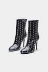 Shop_Oroh_Black Studs Eliana Studded Genuine Leather Ankle Boots 