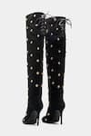 Shop_Oroh_Black Studs Dolores Studded Knee High Boots _at_Aza_Fashions