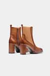 Shop Oroh Tan Amaia Genuine Leather Block Heel Ankle Boots at Aza Fashions Shop_Oroh_Tan Amaia Genuine Leather Block Heel Ankle Boots _at_Aza_Fashions
