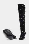 Buy_Oroh_Black Studs Dolores Studded Knee High Boots _Online