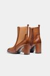 Shop Oroh Tan Amaia Genuine Leather Block Heel Ankle Boots Shop_Oroh_Tan Amaia Genuine Leather Block Heel Ankle Boots
