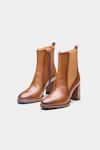 Buy Oroh Tan Amaia Genuine Leather Block Heel Ankle Boots Online Buy_Oroh_Tan Amaia Genuine Leather Block Heel Ankle Boots _Online