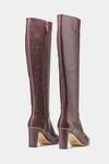 Shop_Oroh_Brown Paz Long Boots With Semi Block Heel _at_Aza_Fashions
