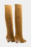 Shop_Oroh_Tan Genuine Leather Daniela Long Boots _at_Aza_Fashions