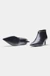 Oroh_Black Alicia Pointed Toe Kitten Heel Ankle Boots _at_Aza_Fashions
