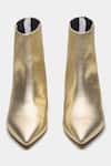 Shop_Oroh_Gold Marcia Pointed Toe Kitten Heel Ankle Boots _Online_at_Aza_Fashions