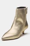 Buy_Oroh_Gold Marcia Pointed Toe Kitten Heel Ankle Boots 