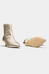 Oroh_Gold Marcia Pointed Toe Kitten Heel Ankle Boots 