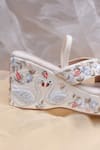 Around Always_Off White Embroidery, Sequins, Zari Cygnus Swan And Floral Wedges _Online_at_Aza_Fashions