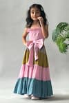 Merge Design_Multi Color Cotton Bows, Ruffles Smocked Bodice Tiered Maxi Dress _Online_at_Aza_Fashions