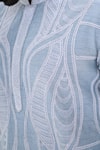 Buy_Kalpana Naik_Sky Blue Bemberg, Silk Embroidery Aqua Mirage Hand Kurta Set 