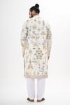 Shop_Kalpana Naik_White Cotton, Silk Embroidery Gul Bagh Kurta Set _at_Aza_Fashions