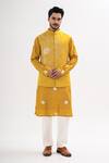 Buy Kalpana Naik Yellow Linen, Satin Embroidery Marigold Muse Nehru Jacket And Kurta Set at Aza Fashions Buy_Kalpana Naik_Yellow Linen, Satin Embroidery Marigold Muse Nehru Jacket And Kurta Set _at_Aza_Fashions