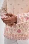 Buy_Kalpana Naik_Pink Bemberg, Silk Embroidery Gulabi Phulkari Hand Bandhgala Set 