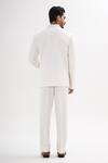 Shop_Kalpana Naik_White Crepe Embroidery Domes Of Greece Jacket And Trouser Set _at_Aza_Fashions