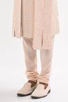 Kalpana Naik_Pink Embroidery Blush Sherwani Set _Online_at_Aza_Fashions