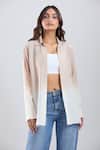 Divyam Mehta_Beige Collared Ombre Full Sleeve Shirt _at_Aza_Fashions