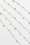 Buy_Hair Drama CO_White Sitara Crystal And Pearl Tassels Parandi 