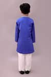 Shop Lil Drama Blue Cotton Embroidery Shor Gul Kurta Set at Aza Fashions Shop_Lil Drama_Blue Cotton Embroidery Shor Gul Kurta Set _at_Aza_Fashions