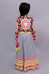 Shop Lil Drama Multi Color Cotton Mirrors, Tassels Shor Gul Printed Jacket Lehenga Set at Aza Fashions Shop_Lil Drama_Multi Color Cotton Mirrors, Tassels Shor Gul Printed Jacket Lehenga Set _at_Aza_Fashions
