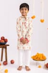 Buy_MR Brat_Off White Muslin, Cotton Anar Jaal Printed Kurta Set _Online_at_Aza_Fashions