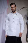Buy_Echke_White Cotton Zara Shirt _at_Aza_Fashions